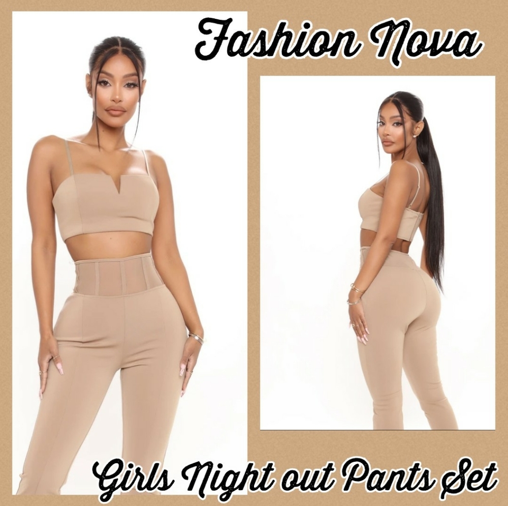 💞Fashion Nova Girls Night Out Pants & Top Set